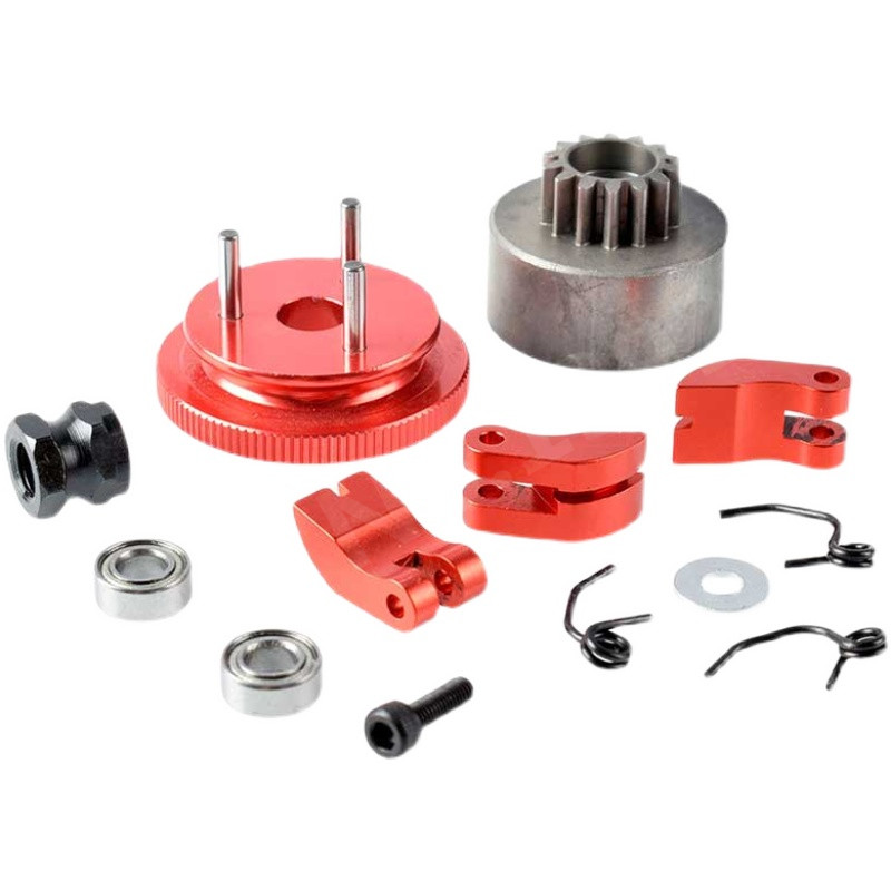 Rc Helicopter Nitro - Bell Gear Flywheel+14T Clutch Shoe+Spring+Bearing Assembly