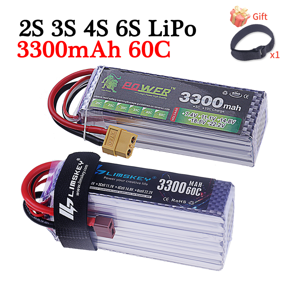 60C Lipo Battery 3300mAh 7.4V  - Rc Helicopter Parts ulasan dan harga