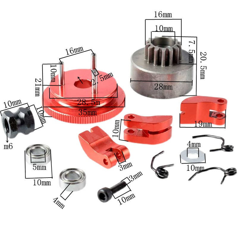 Bell Gear Flywheel+14T Clutch  - Rc Helicopter Nitro ulasan dan harga