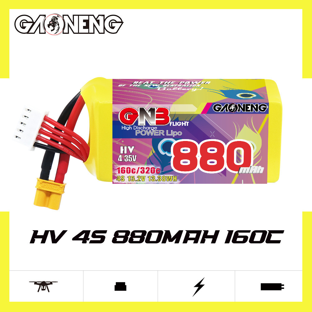 GNB 4S 880mAh 15.2V 160C/320C  - Rc Helicopter Parts ulasan dan harga