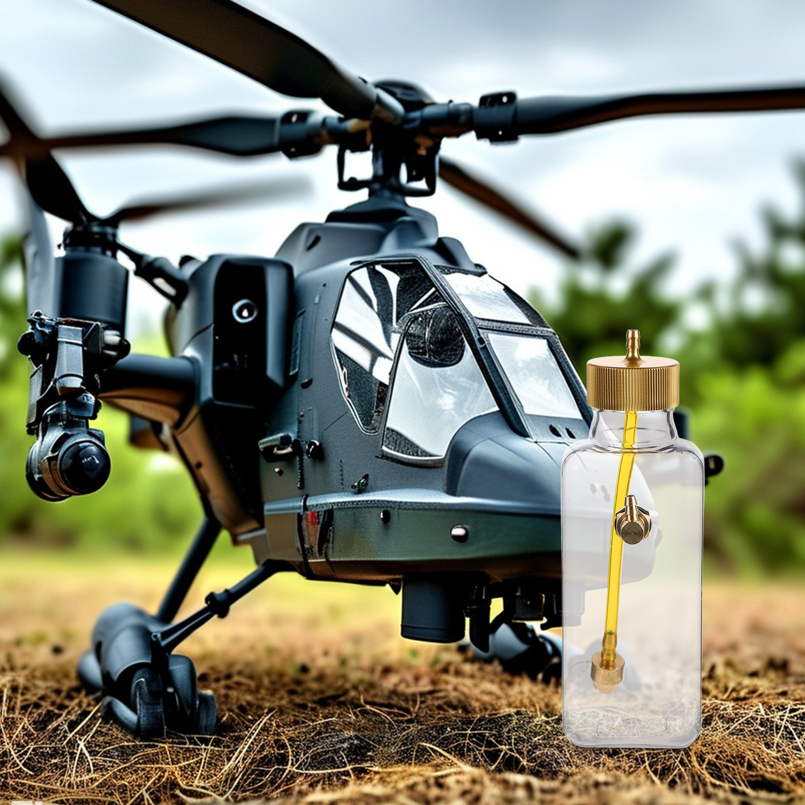 1Set Clear Plastic Rc Gas Tank - Rc Helicopter Gas ulasan dan harga