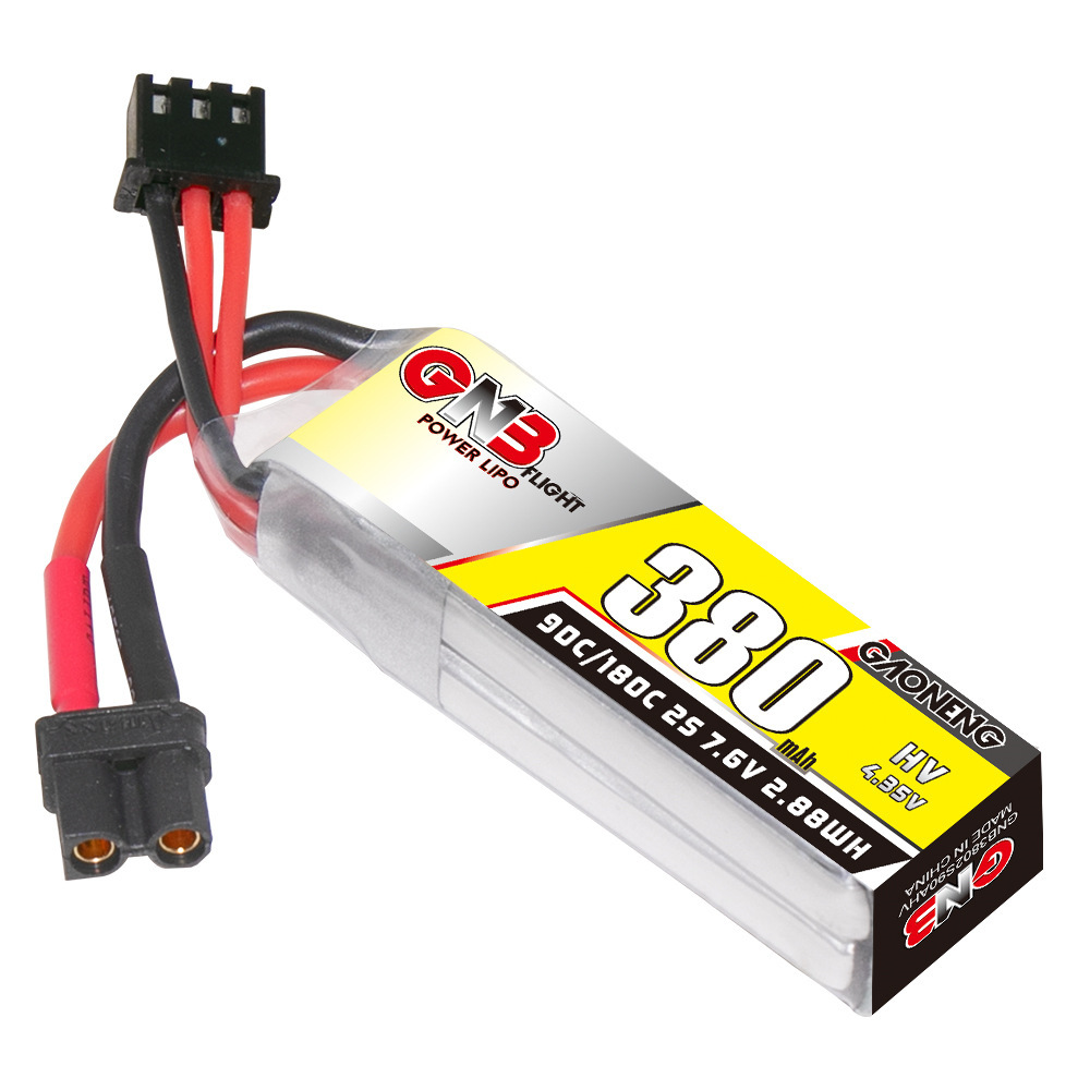 GNB 2S 7.6V 380mAh 90C/180C Li - Rc Helicopter Battery ulasan dan harga