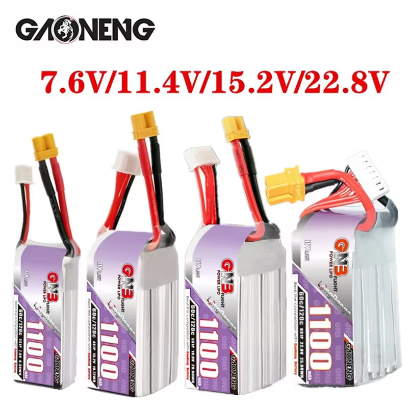 GNB 1100mAh 2S 3S 4S 6S 60C/12 - Rc Helicopter Battery ulasan dan harga