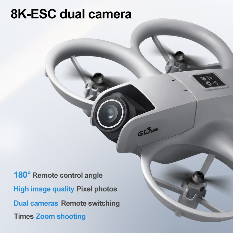 New GT3 Mini RC Drone 8K 5G Ae - Rc Helicopter Charger ulasan dan harga