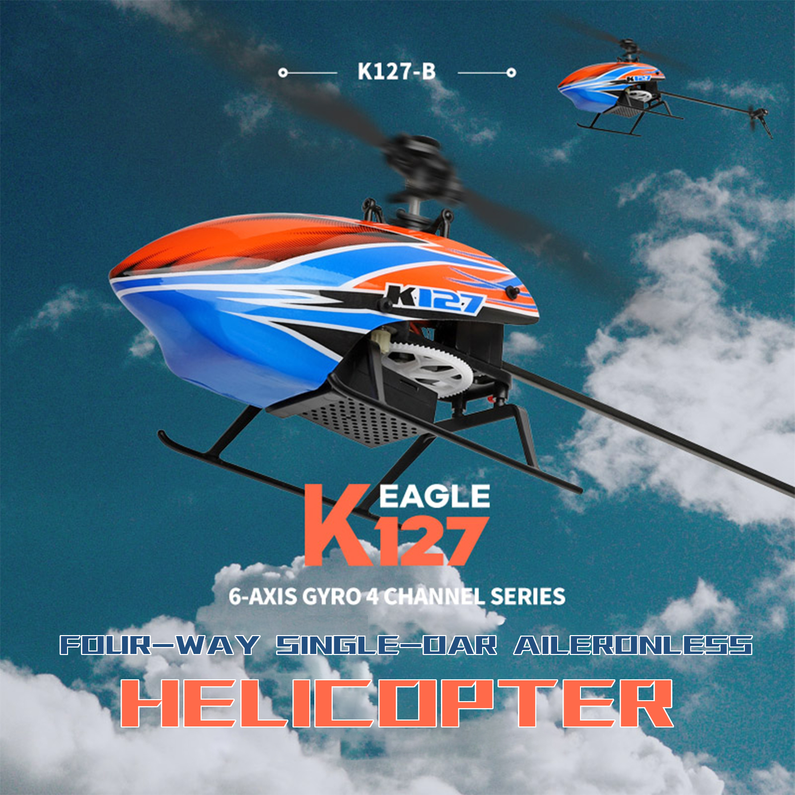 WLtoys XK K127 4CH 6-axis Gyro - Rc Helicopter Gyro ulasan dan harga